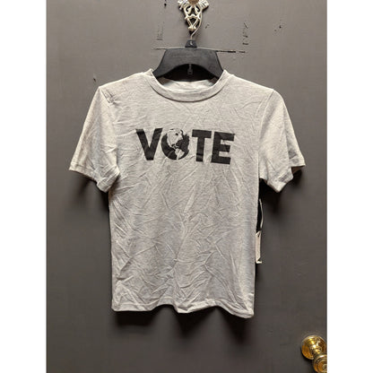 Treasure & Bond Gray "VOTE" Graphic Short Sleeve T-Shirt Size Medium NWT