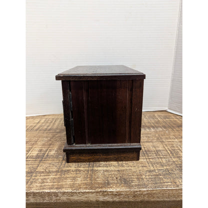 Vintage Wood Jewelry Box Shell Project Piece - Ornate Cabinet Style