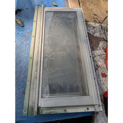 1976 Scotty Serro Camper ORIGINAL Window metal screen aluminum glass BATHROOM