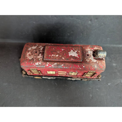 Vintage LIONEL 248 electric train "0" gauge Track metal boxcar 1920  red  Engine