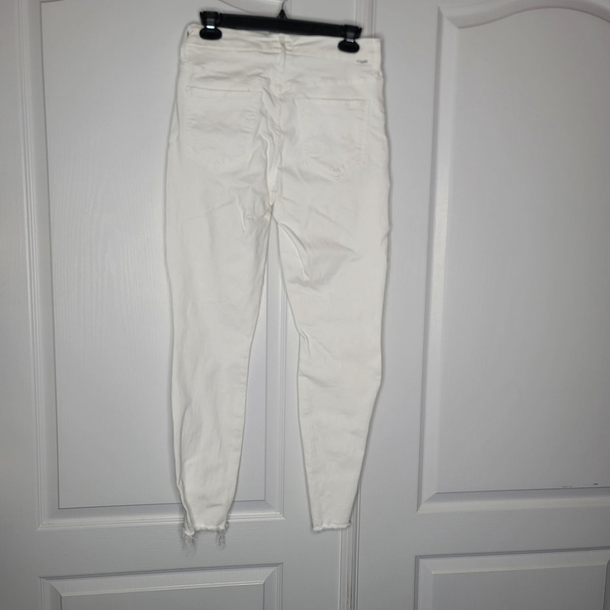 MOTHER White straight raw hem Size 27 Denim jean Pants NEW Skinny