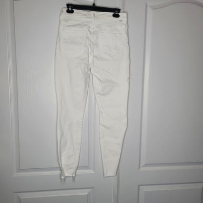 MOTHER White straight raw hem Size 27 Denim jean Pants NEW Skinny