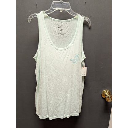 Billabong Sky Views Mint Green Graphic Tank Top Size Small NEW