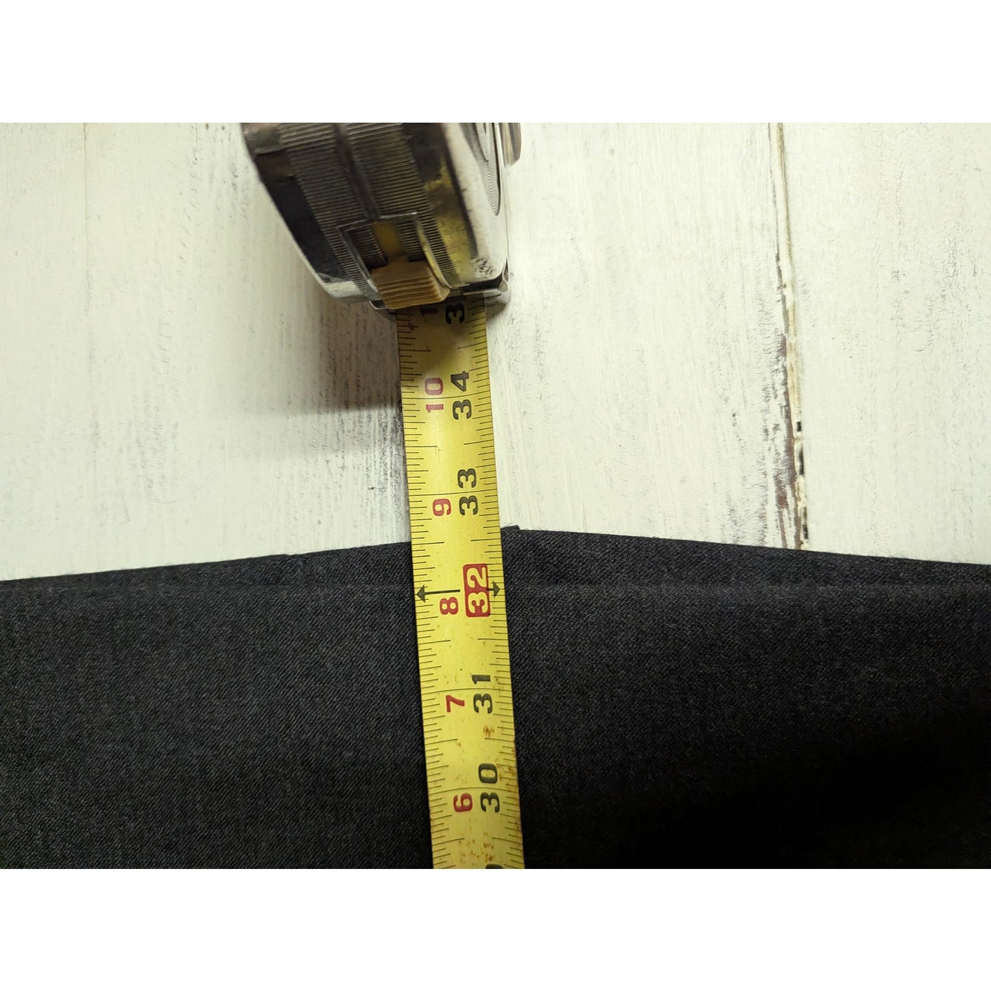 Vintage Talbots Charcoal Gray Worsted Wool Midi Skirt 4P Quiet Luxury 90s pencil