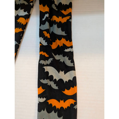 Nordstrom Girls Black Halloween Bat Print Leggings Medium