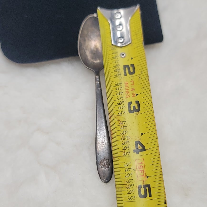 Vintage Diplomat Hotel Hollywood Silver Plate Flatware Spoon Crest Logo Teaspoon