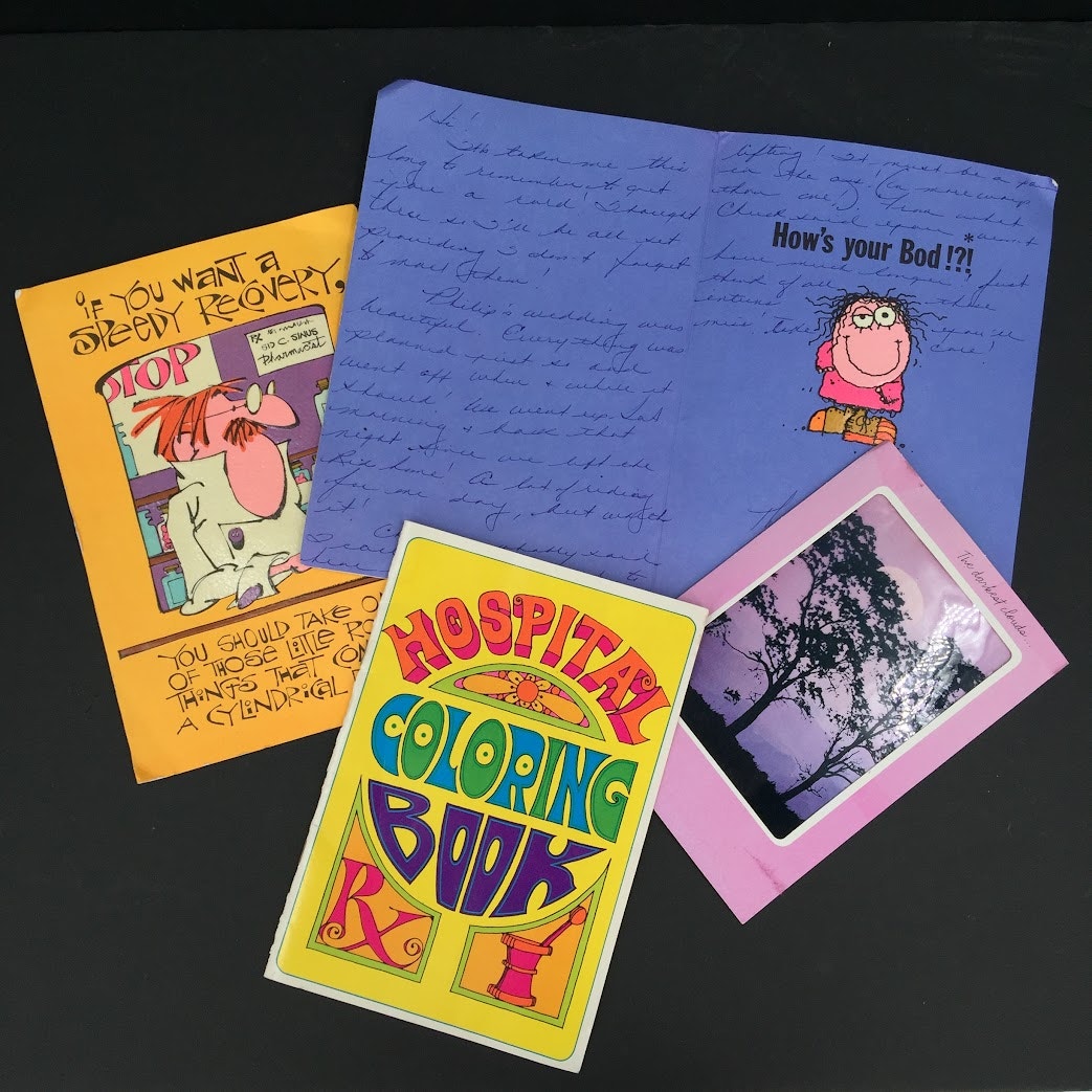 Vintage greeting 70s Cards LOT ephemera Used GREAT cursive Graphics Scrapbooking