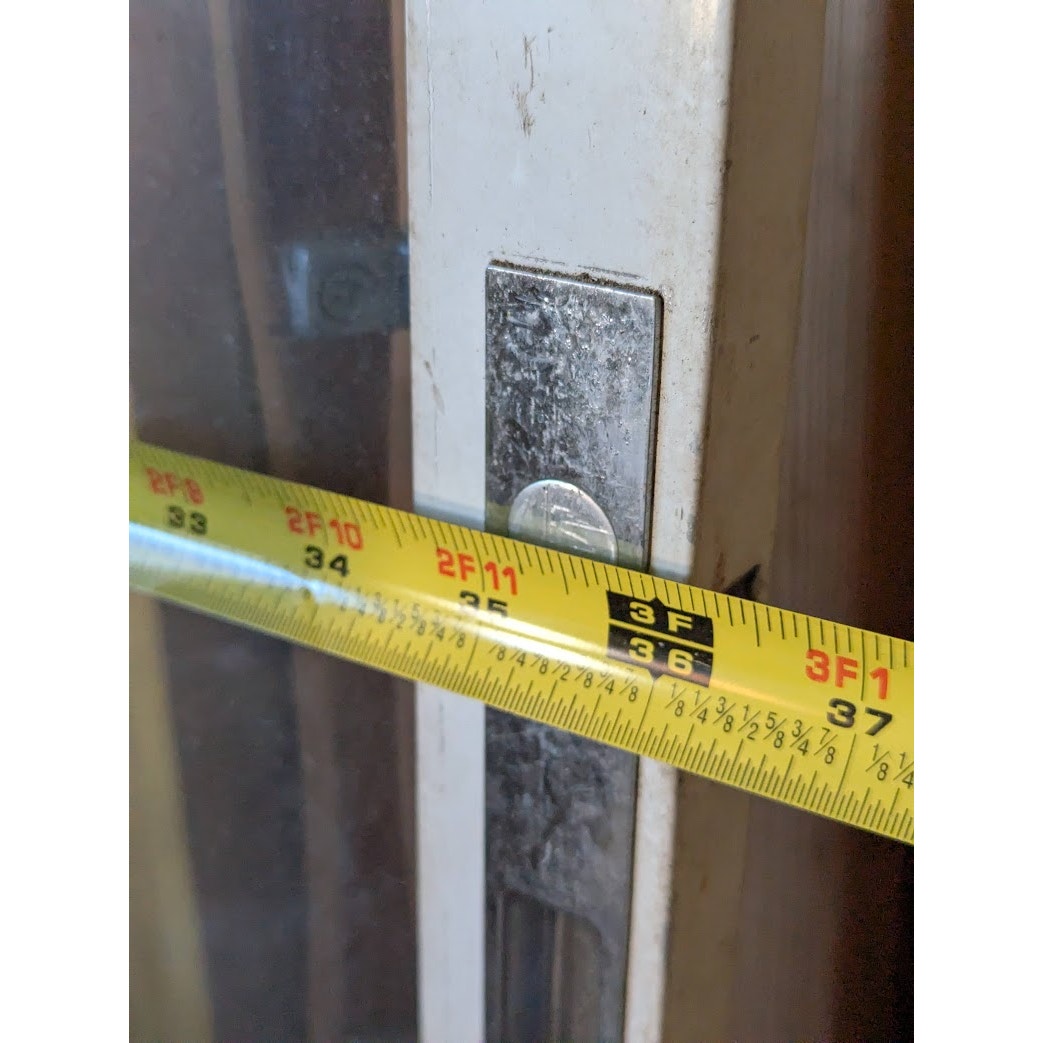 Secondhand Sandies: 36" x 80" 2 glass doors sliding NO FRAME perfect for greenhouse