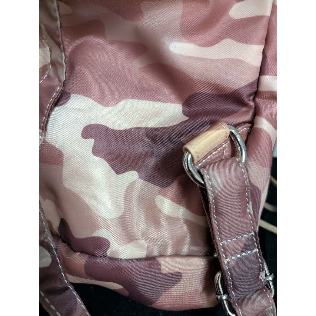 Rebecca Minkoff Nylon Backpack Pink Camouflage Pattern NEW