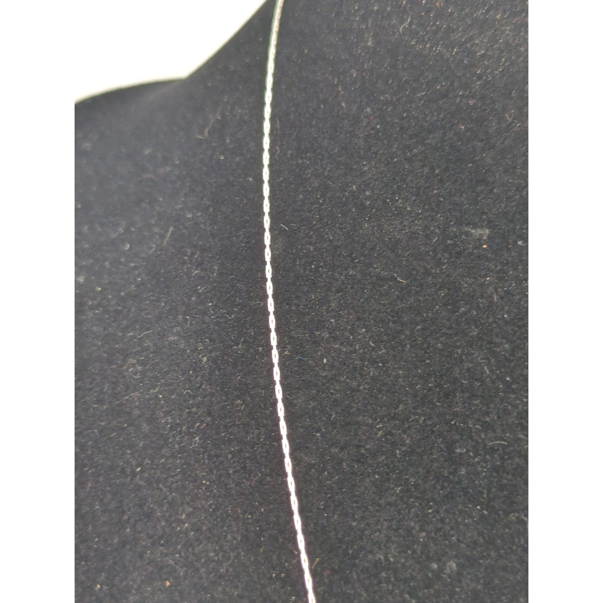 Vintage Minimalist 925 Sterling Silver Delicate Box Chain Necklace 18" overall