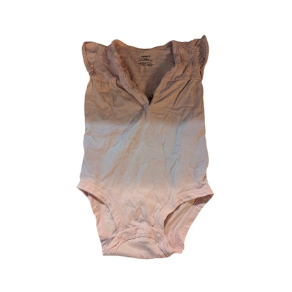 Carter's Baby Girl Pink Eyelet Trim Sleeveless Bodysuit Size 18 Month One Piece