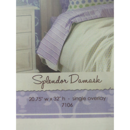 Royal Design Studio "Splendor Damask" Wall Stencil (7106) - 20.15"w x 32"h
