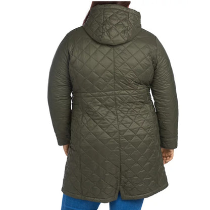 BARBOUR Jenkins Quilted Women's Jacket Size 2X $ 375 OLIVE COAT NEW