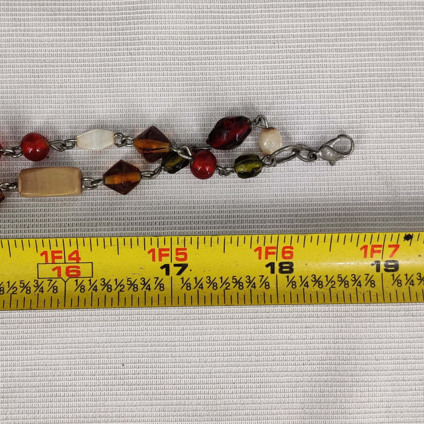 Vintage Fashion Necklace  Multi-Strand Earth Tone Beaded Layering