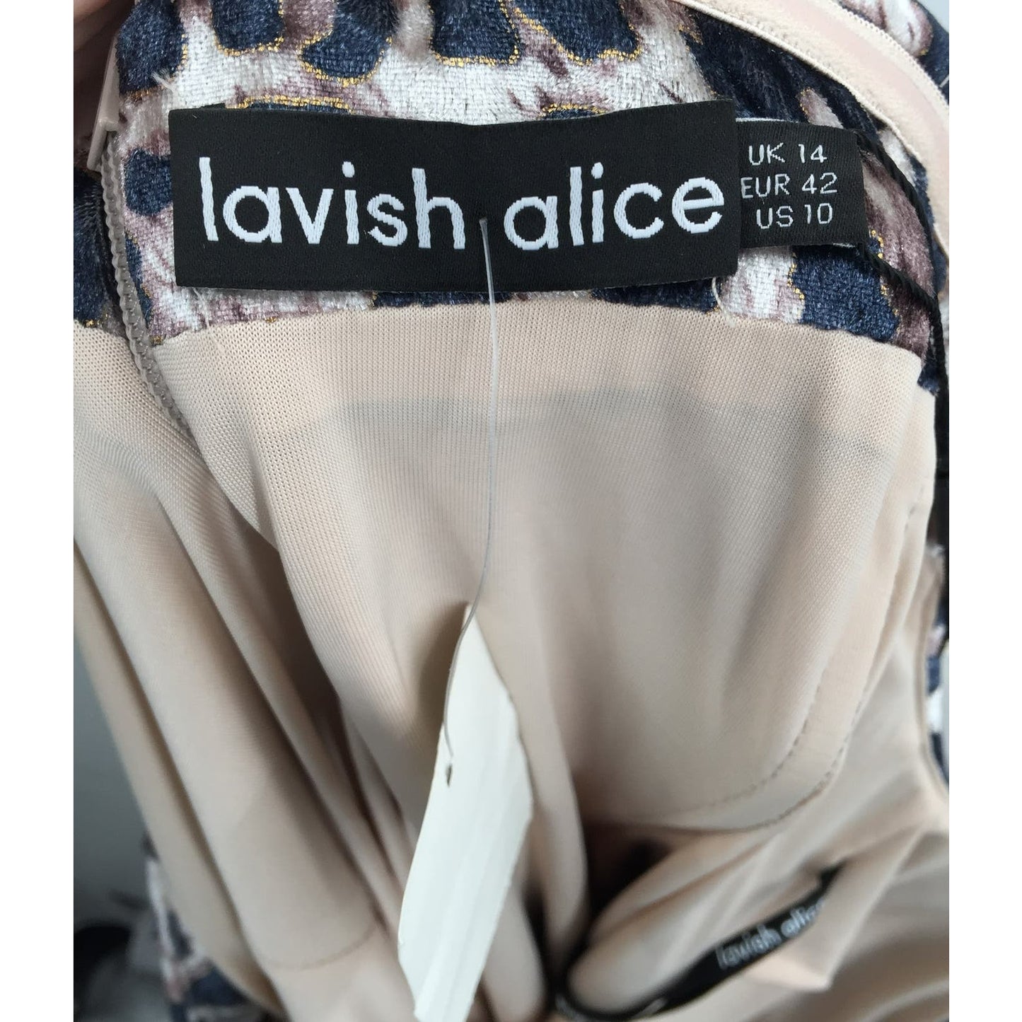 Lavish Alice Cold Shoulder Crush Velvet Cocktail Sheath Dress Sz 10 Leopard NWT