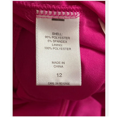 Alexia Admor Size 12 NEW Hot Pink sleeveless halter top jumpsuit Casual Cocktail