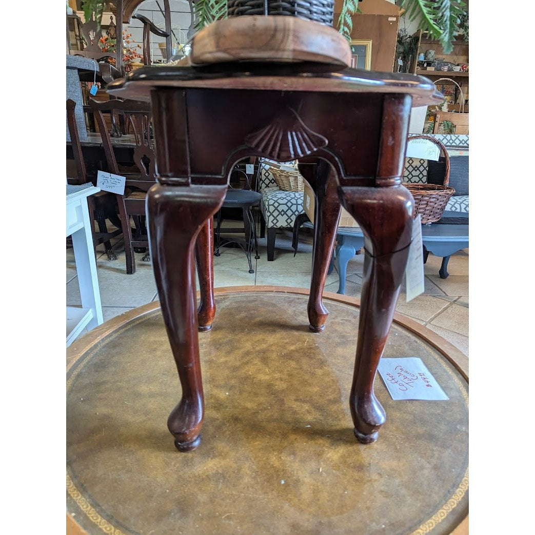 Secondhand Sandies: End Table Side Table Cherry Curved Leg