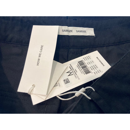 NWT Samsoe Sukari Trousers Cargo Utility Pants 11531 Sz Medium in Black