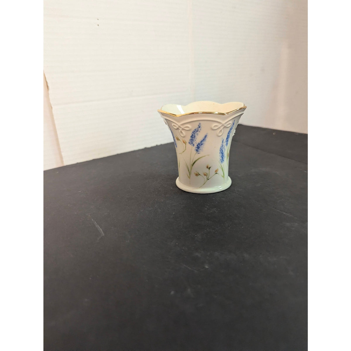 Vintage Lenox Fine Ivory Bone China Garden Flowers Miniature Flared Vase 24k