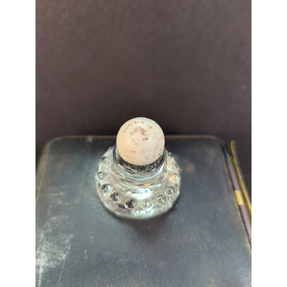 Antique 3/4” German China Marble Shooter Hand Painted 6 Bullseye Ceramic Rare