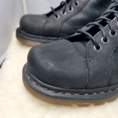 Dr. Martens Soren Biker Boots Black Leather AirWair Mens 13 Gorpcore Moto Grunge