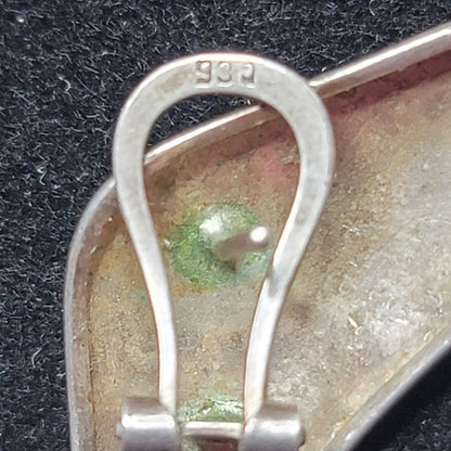 Vintage Spanish Brutalist 930 Silver Earrings Modernist Abstract Large Posh