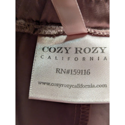 Cozy Rozy California Women's Satin Jogger Lounge Pants NWT Size XL Pajama