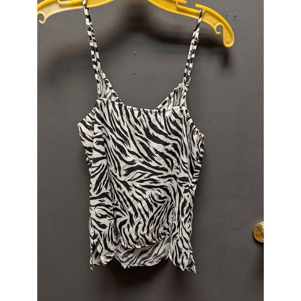 Halogen Zebra Print Camisole Tank Top Size Extra Small NEW XS