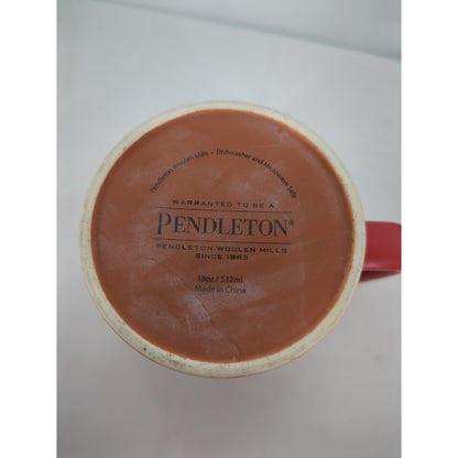 Pendleton National Park Series Red Ceramic Mug - Rainier Stripe