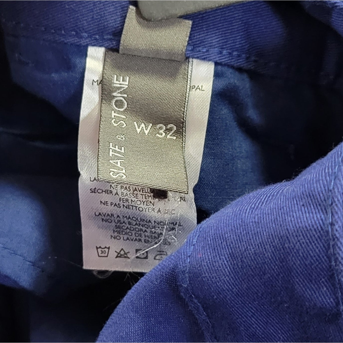 Slate & Stone NWT Cotton Ross Shorts Color Cobalt Blue Men's Size 32
