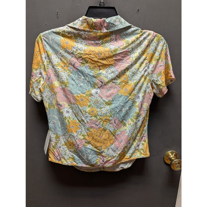 Wayf Naomi Floral Print Button-up Shirt Size Medium NEW Casual