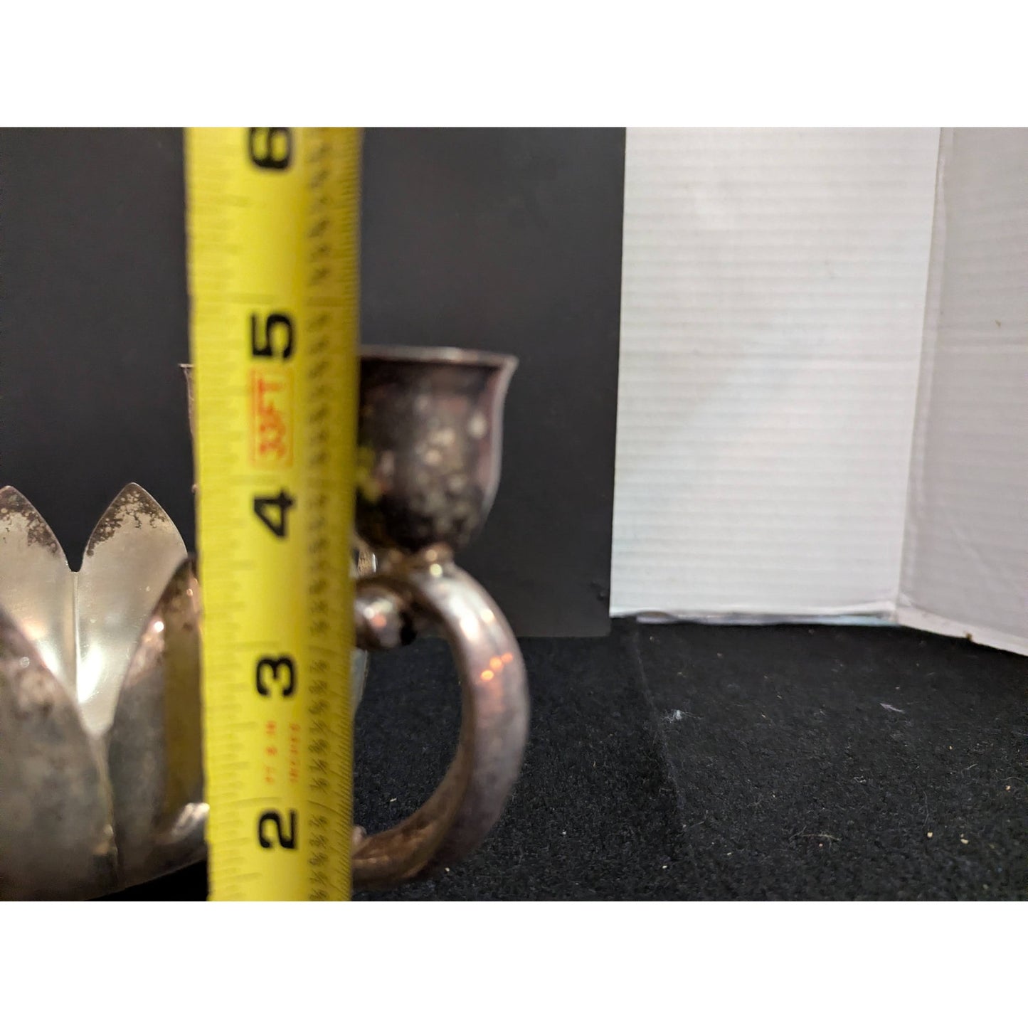 Vintage Leonard Silver Plate Lotus Flower Candelabra Centerpiece Bowl