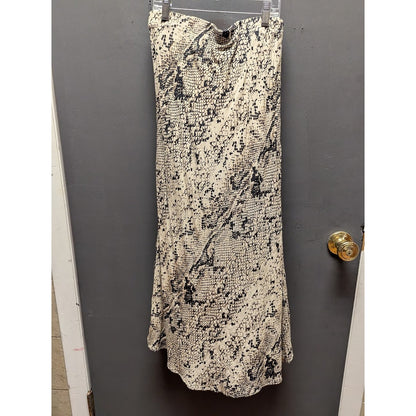 RD style faux snakeskin print midi skirt size small NEW casual