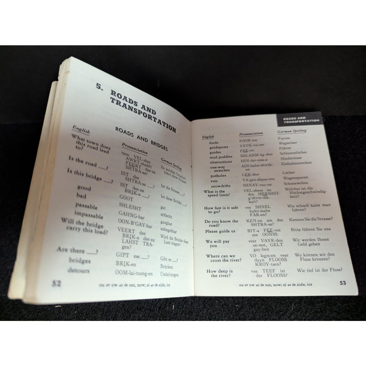 Vintage WWII US War Department German Phrase Book (TM 30-606, 1943)