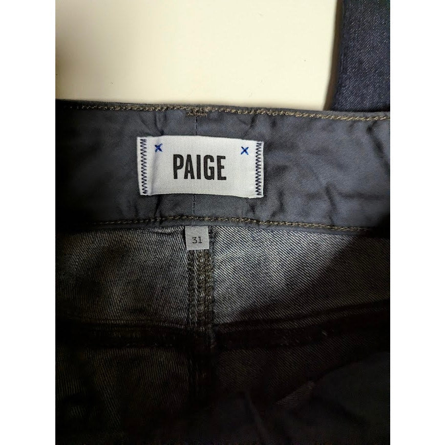 Paige Denim Federal Slim Straight Leg Jeans Dark Wash 32 x 31 Premium