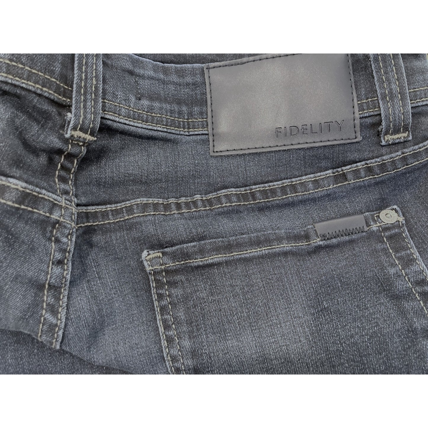 Fidelity Denim Jimmy Slim Straight Leg Jeans 34x31 Empirical Blue NWT USA Made