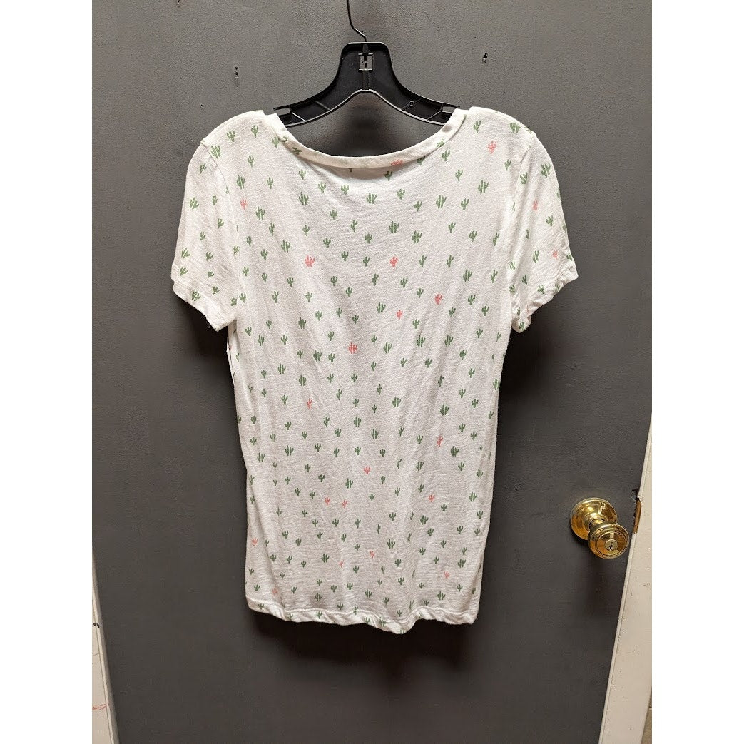 Caslon Size Small Cactus graphic short sleeve casual Tshirt TEE