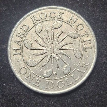 Vintage Hard Rock Hotel $1 Gaming Token Las Vegas Nevada Casino Coin