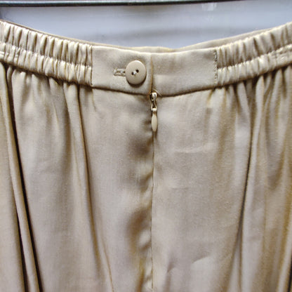 Vintage Rhapsody Ltd Champagne Shimmery Maxi  Lined Small No Pockets
