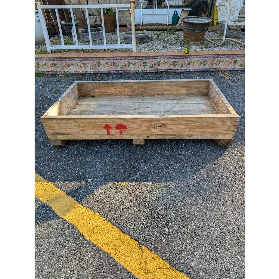 Secondhand Sandies: Wood low profile planter box