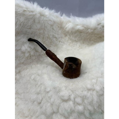 Vintage Bespoke Artisan Live Edge Briar Pipe Artisan OOAK Olice Briar Burl Folk