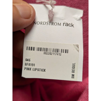 Gibson Women's Pink Lipstick Cowl Neck Long Sleeve Top NWT Size Small