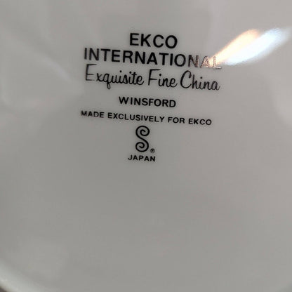 Vintage Ekco International Winsford Fine China Dinner Plates Set of 2 Japan
