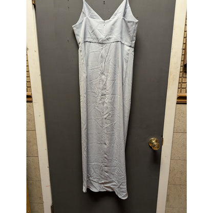 Shona Joy Powder Blue Cocktail Dress Size 8 NWT Formal Draped Front