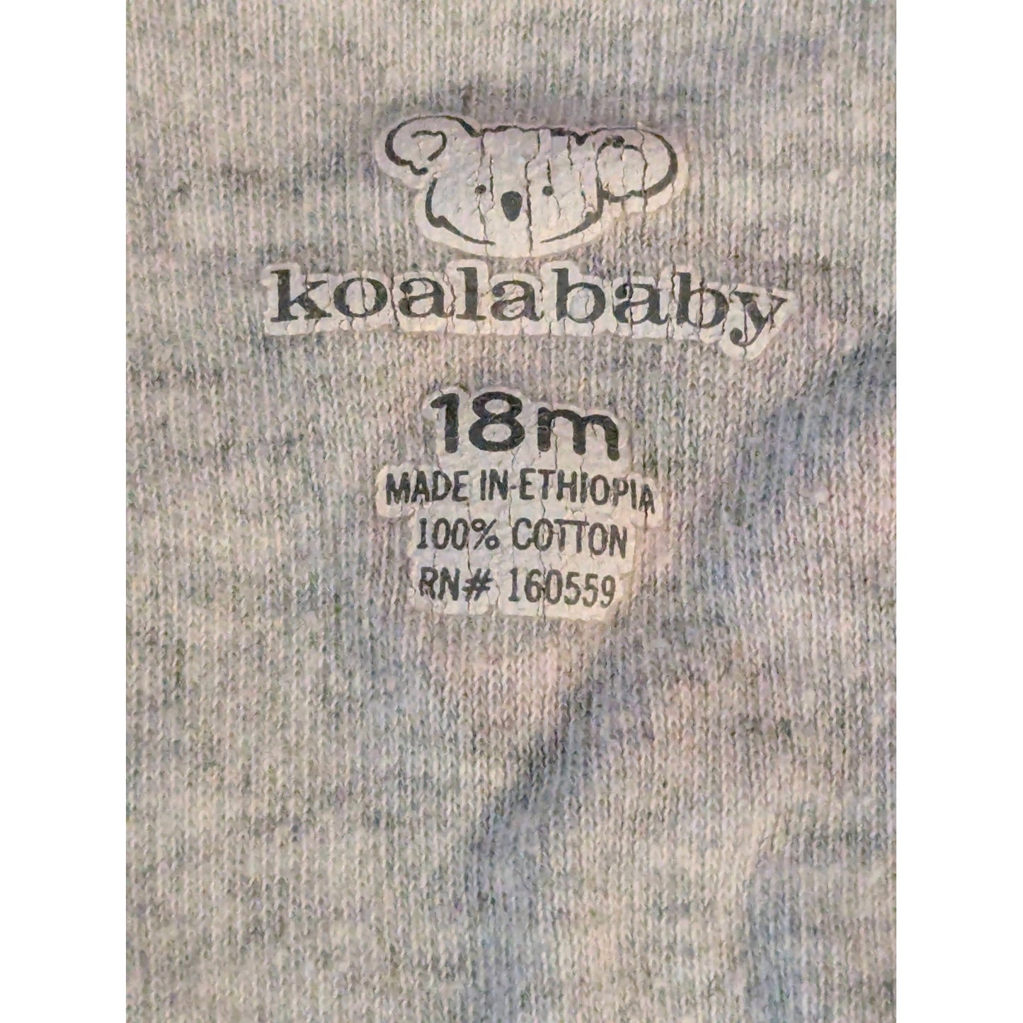 Koala Baby Baby Girls Gray Red Ladybug Fleece Footed Sleeper Size 18 Months
