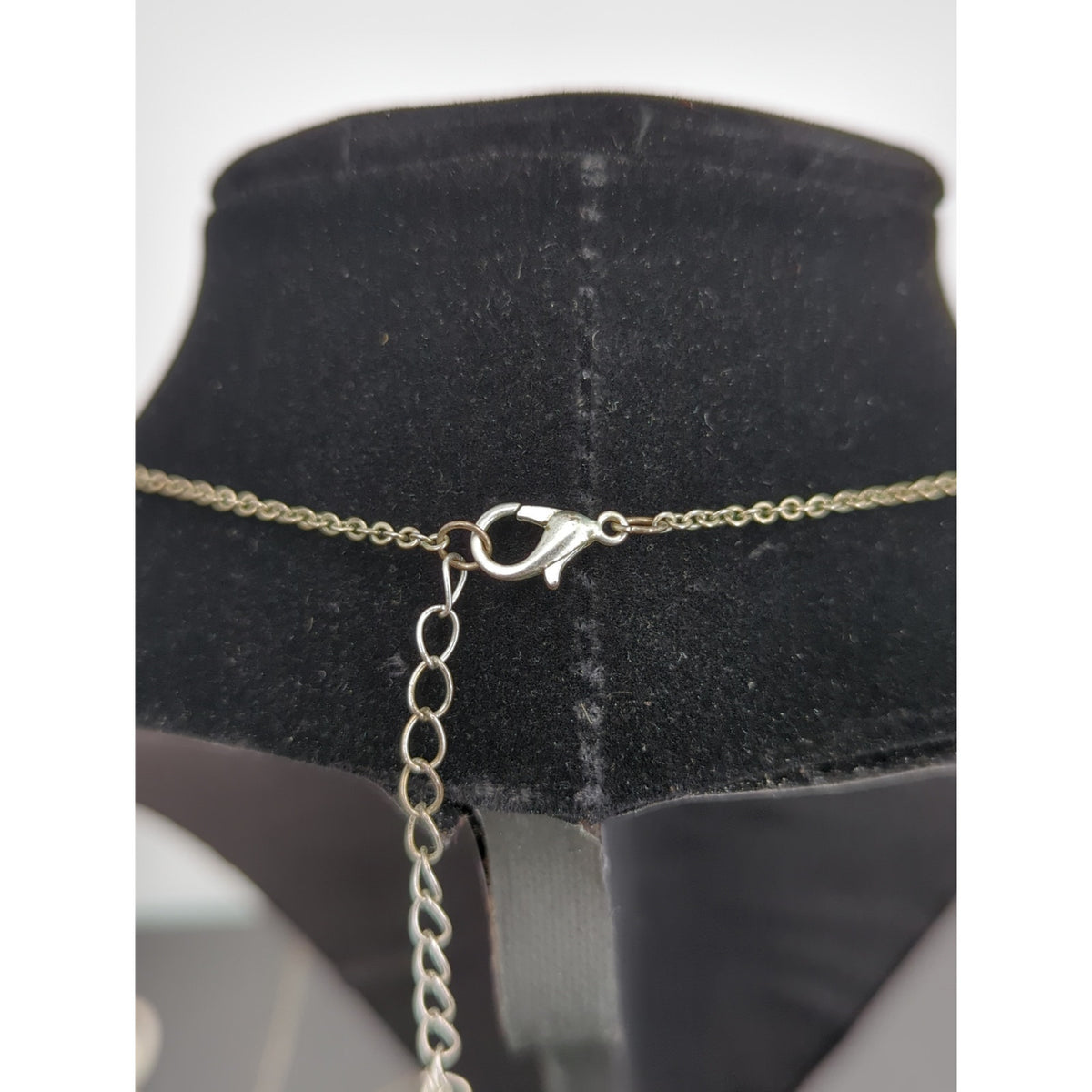 Vintage Interlocking Hoops Necklace Long Pendant Modernist Organic sculpture