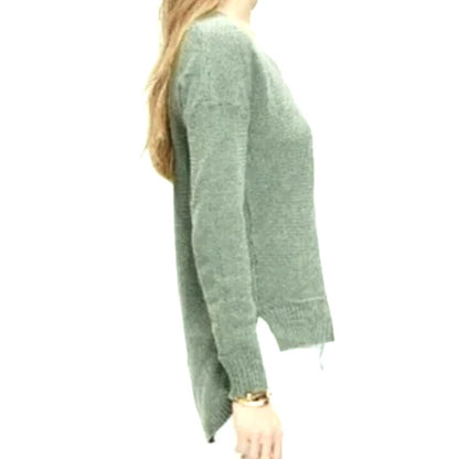NWT MADEWELL Chronicle Texture Knit Pullover Sweater in Heather Surplus Sz XS