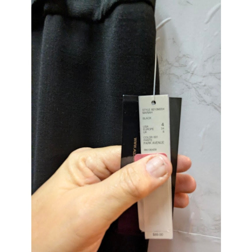 Alex Marie Size 4  Mariah Style 9210M204 black Pants 2" Wasitband