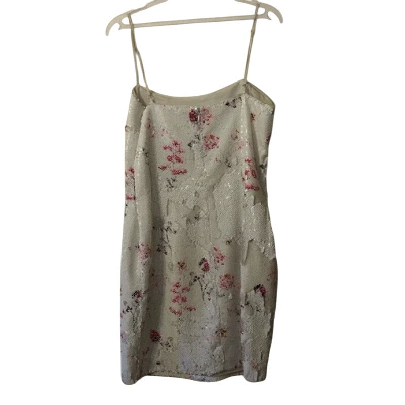 LIKELY Floral sequin Reese mini dress in white Floral Size 4 club cocktail NEW