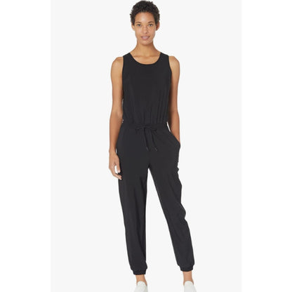 THE NORTH FACE Never Stop Wearing Jumpsuit Black sleeveless NEW SMALL elastic